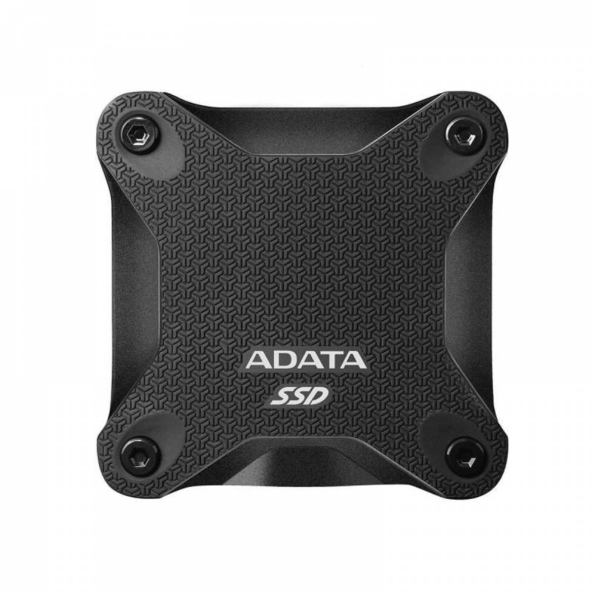 SSD Externo Adata SD600Q 480GB - Preto SSD Externo Adata SD600Q 480GB - Preto - Imagem 1