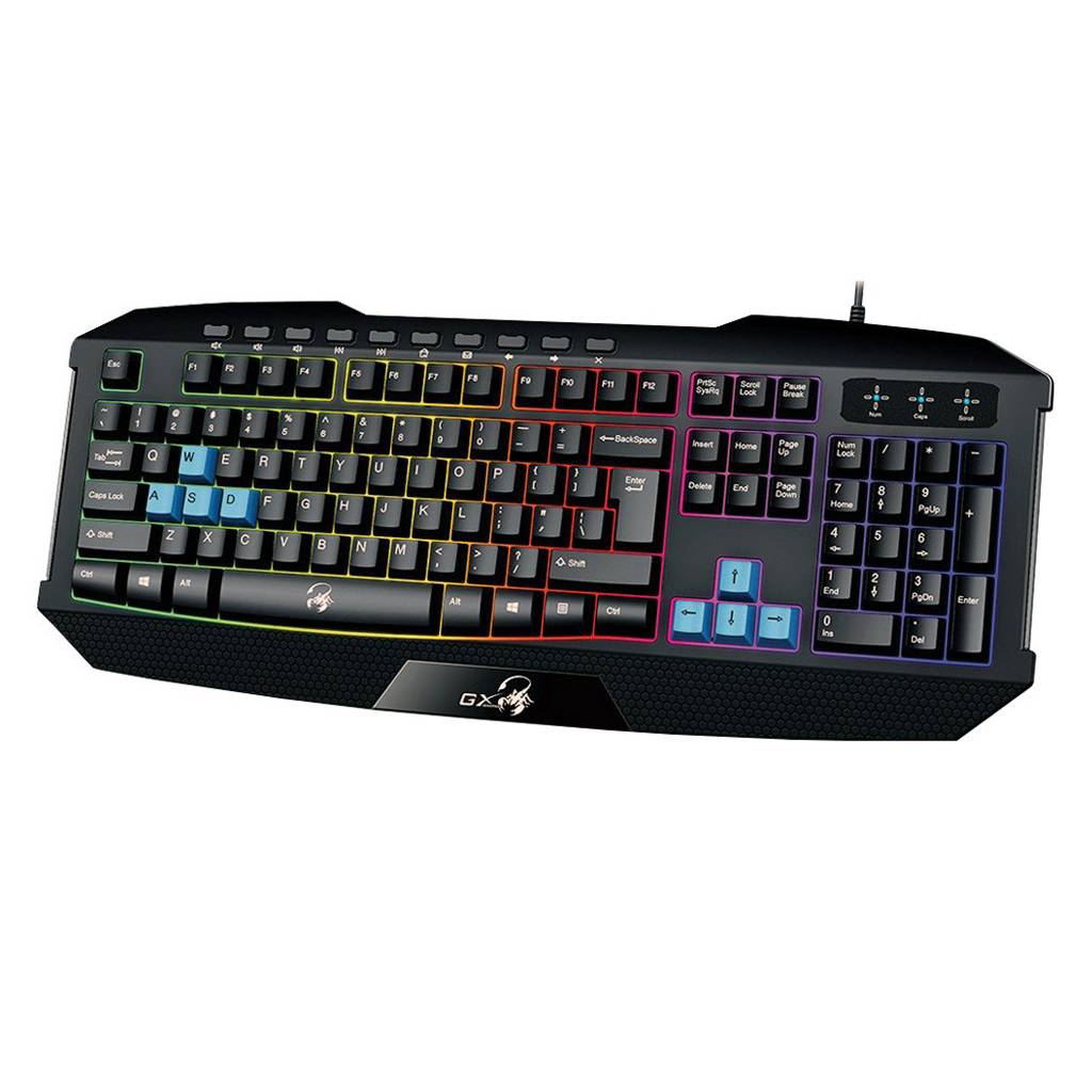 Teclado Gamer Genius K-215 Scorpion USB Preto BR-POR - 31310474109 Teclado Gamer Genius K-215 Scorpion USB Preto BR-POR - 31310474109 - Imagem 1