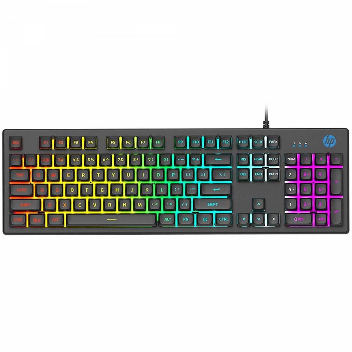 Teclado Gamer HP K500F, RGB, ABNT2 Teclado Gamer HP K500F, RGB, ABNT2 - Imagem 1