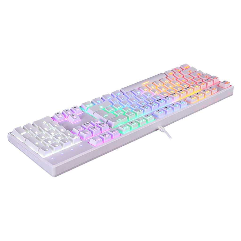 Teclado Gamer Mecânico Motospeed CK107 - Branco Teclado Gamer Mecânico Motospeed CK107 - Branco - Imagem 1