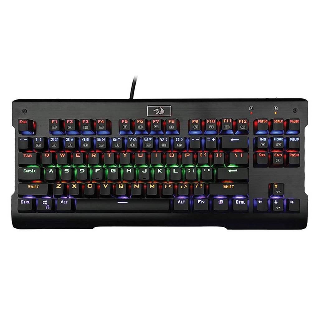Teclado Gamer Mecânico Redragon Visnu Rainbow Switch Blue ABNT2 Teclado Gamer Mecânico Redragon Visnu Rainbow Switch Blue ABNT2 - Imagem 1