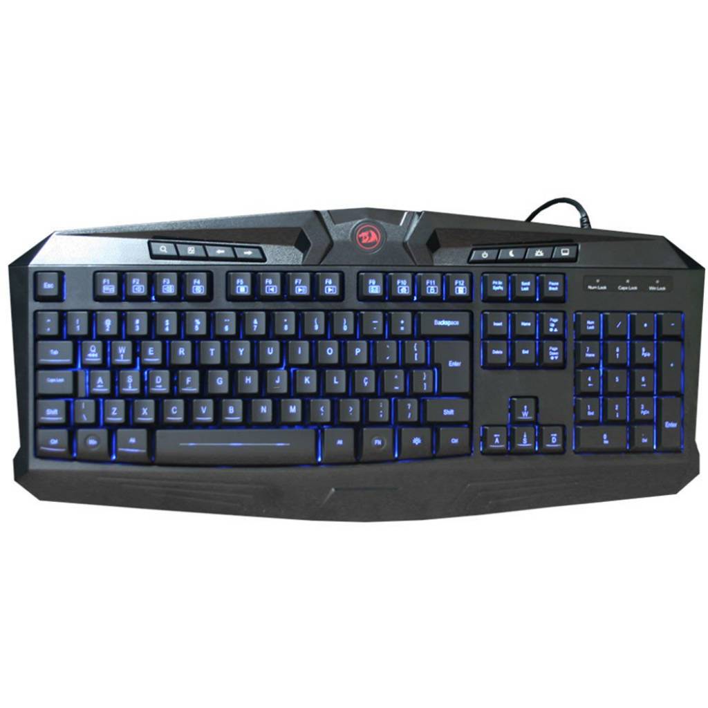 Teclado Gamer Redragon Harpe K503 Iluminado ABNT2 Teclado Gamer Redragon Harpe K503 Iluminado ABNT2 - Imagem 1