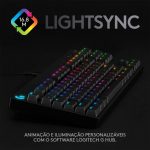 Teclado Mecânico Gamer Logitech G PRO, RGB, Design Tenkeyless, Switch GX Clicky Azul, US - 920-009388 - Imagem 5