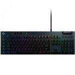 Teclado Mecânico Gamer Logitech G815, Design ultrafino, RGB, Switch GL Tactile Marrom, US