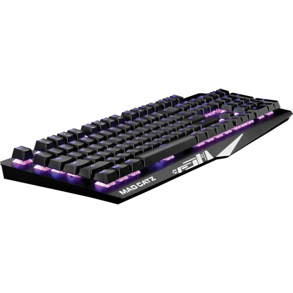 Mad Catz■S.T.R.I.K.E 4 メカニカルキーボード 英語配列 黒 Teclado Mecânico Gamer Mad Catz Strike 4 RGB, Black, KS13MMUSBL00