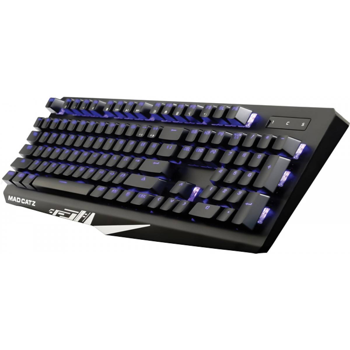 Teclado Mecânico Gamer Mad Catz Strike 4 RGB, Black, KS13MMUSBL00