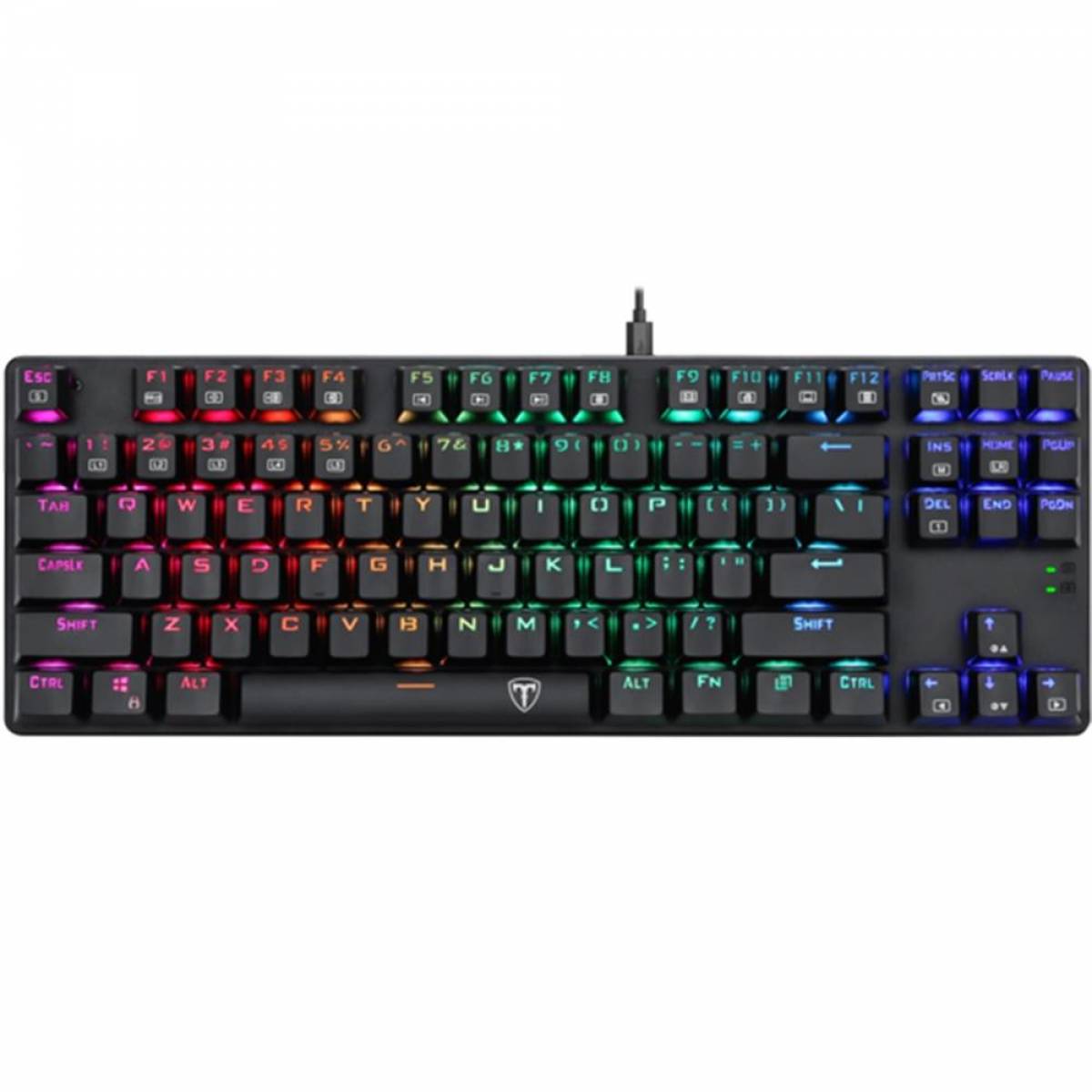 Teclado Mecânico Gamer T-Dagger Bora, RGB, Switch Outemu Brown, PT - T-TGK315-BROWN Teclado Mecânico Gamer T-Dagger Bora, RGB, Switch Outemu Brown, PT - T-TGK315-BROWN - Imagem 1