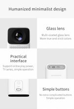 Projetor Xiaomi Wanbo LED T2 Max Portable 150 Lumens - Branco - Imagem 8