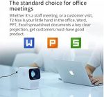 Projetor Xiaomi Wanbo LED T2 Max Portable 150 Lumens - Branco - Imagem 9