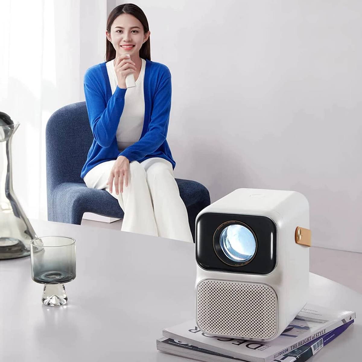 Projetor Xiaomi Wanbo LED T6 Max Portable 550 Lumens – Branco