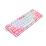 Teclado Gamer, Bluetooth, Redragon FIZZ PRO K616 - Branco / Rosa - Imagem 5
