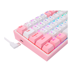 Teclado Gamer, Bluetooth, Redragon FIZZ PRO K616 - Branco / Rosa - Imagem 7