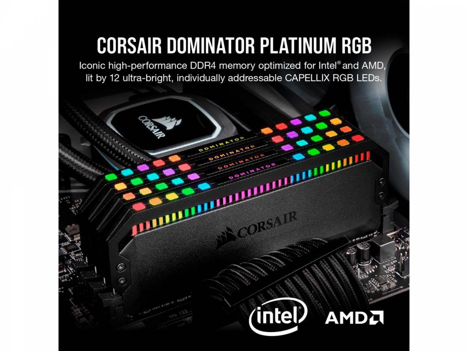 Memoria Corsair Dominator Platinum DDR5 32GB 6000MHZ RGB – Preto