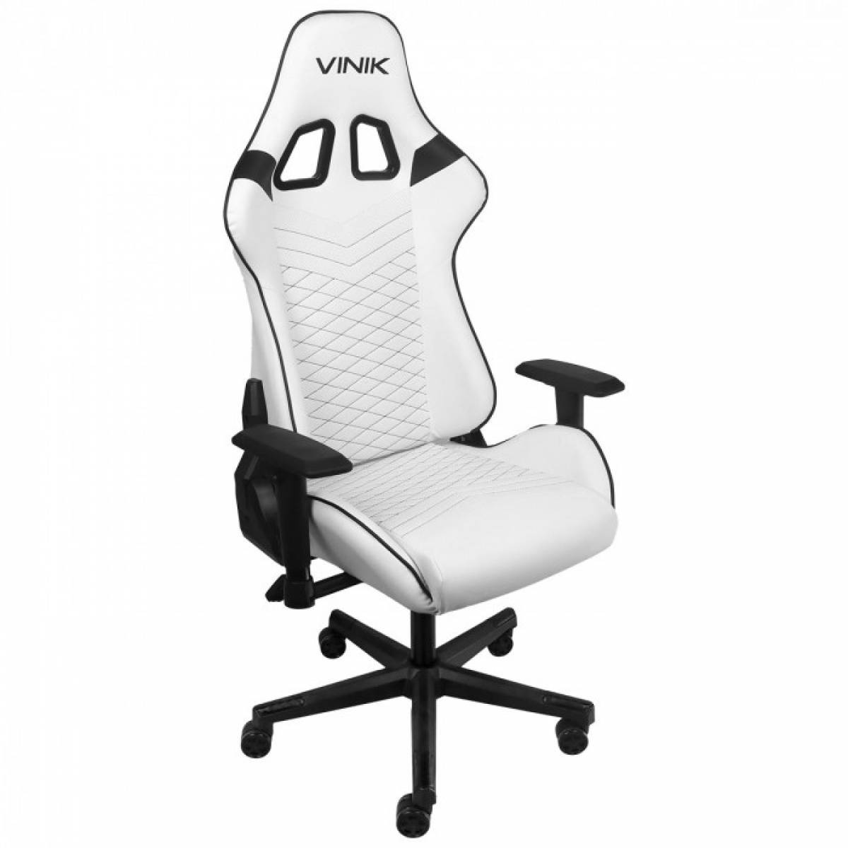 Cadeira Gamer Vinik Comet Cgc10p, Até 120kg, Reclinável, Branca Cadeira Gamer Vinik Comet Cgc10p, Até 120kg, Reclinável, Branca - Imagem 1