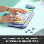 Teclado Mecânico sem fio Logitech POP Keys - Daydream - Imagem 7