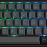 Teclado Gamer Mecânico Akko Through 3068S, Jelly Pink - Preto