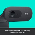 Webcam Logitech C505, 720P HD, 30 FPS, com Microfone, USB, Preto - Imagem 4
