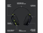 Fone Gamer Logitech G435, Bluetooth, Mic, PC, PS4, PS5 - Preto - Imagem 8