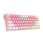 Teclado Gamer, Bluetooth, Redragon FIZZ PRO K616 - Rosa / Branco - Imagem 3