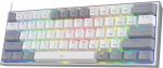 Teclado Gamer, Bluetooth, Redragon FIZZ PRO K616 - Cinza / Branco