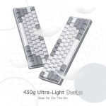 Teclado Gamer, Bluetooth, Redragon FIZZ PRO K616 - Cinza / Branco - Imagem 3