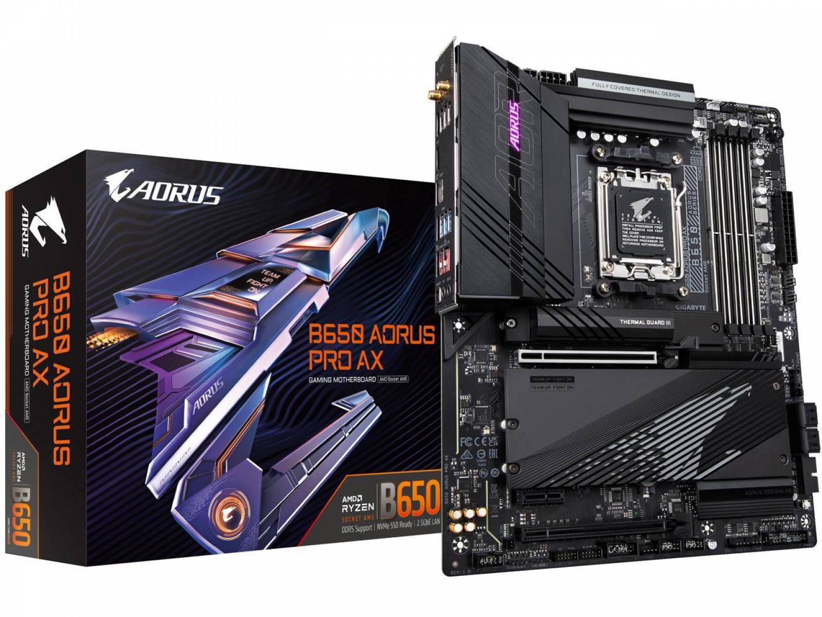 Placa Mãe Gigabyte B650M Gaming X AX, Chipset B650, AMD AM5, DDR5 Placa Mãe Gigabyte B650M Gaming X AX, Chipset B650, AMD AM5, DDR5 - Imagem 1