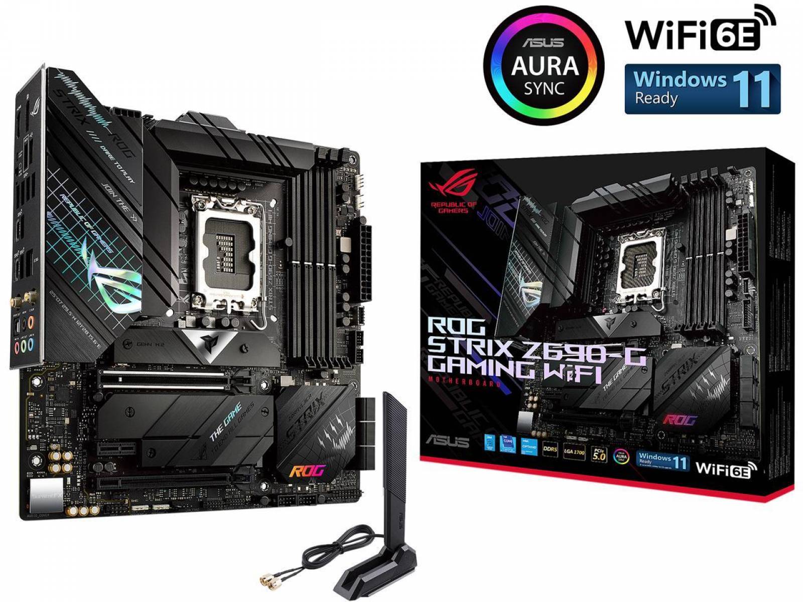 Placa Mãe Asus ROG Strix Z690-G WiFi, Intel LGA 1700, DDR5, RGB