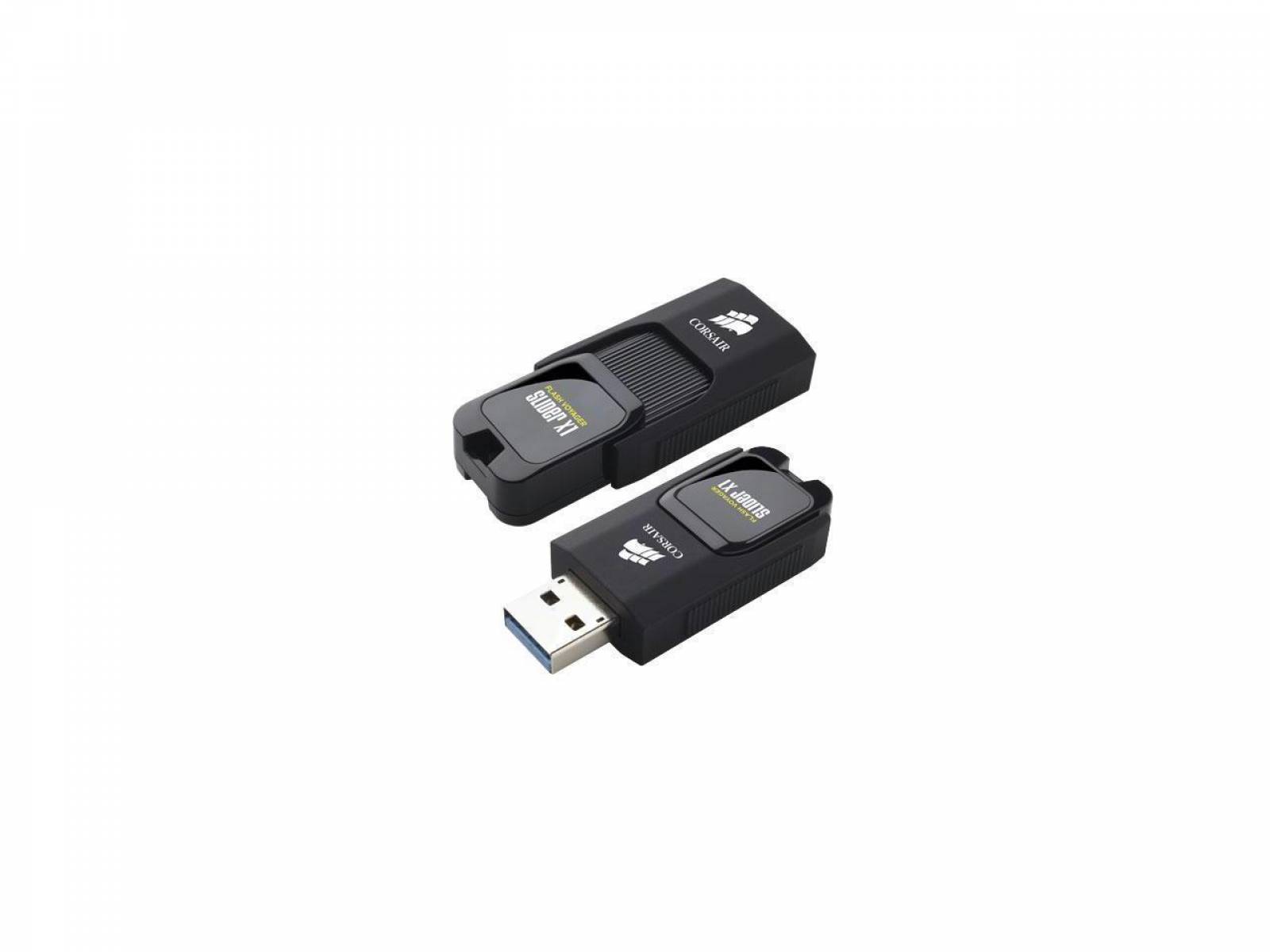 Pendrive Corsair 64GB Flash Voyager Slider X1, USB 3.0 Pendrive Corsair 64GB Flash Voyager Slider X1, USB 3.0 - Imagem 1