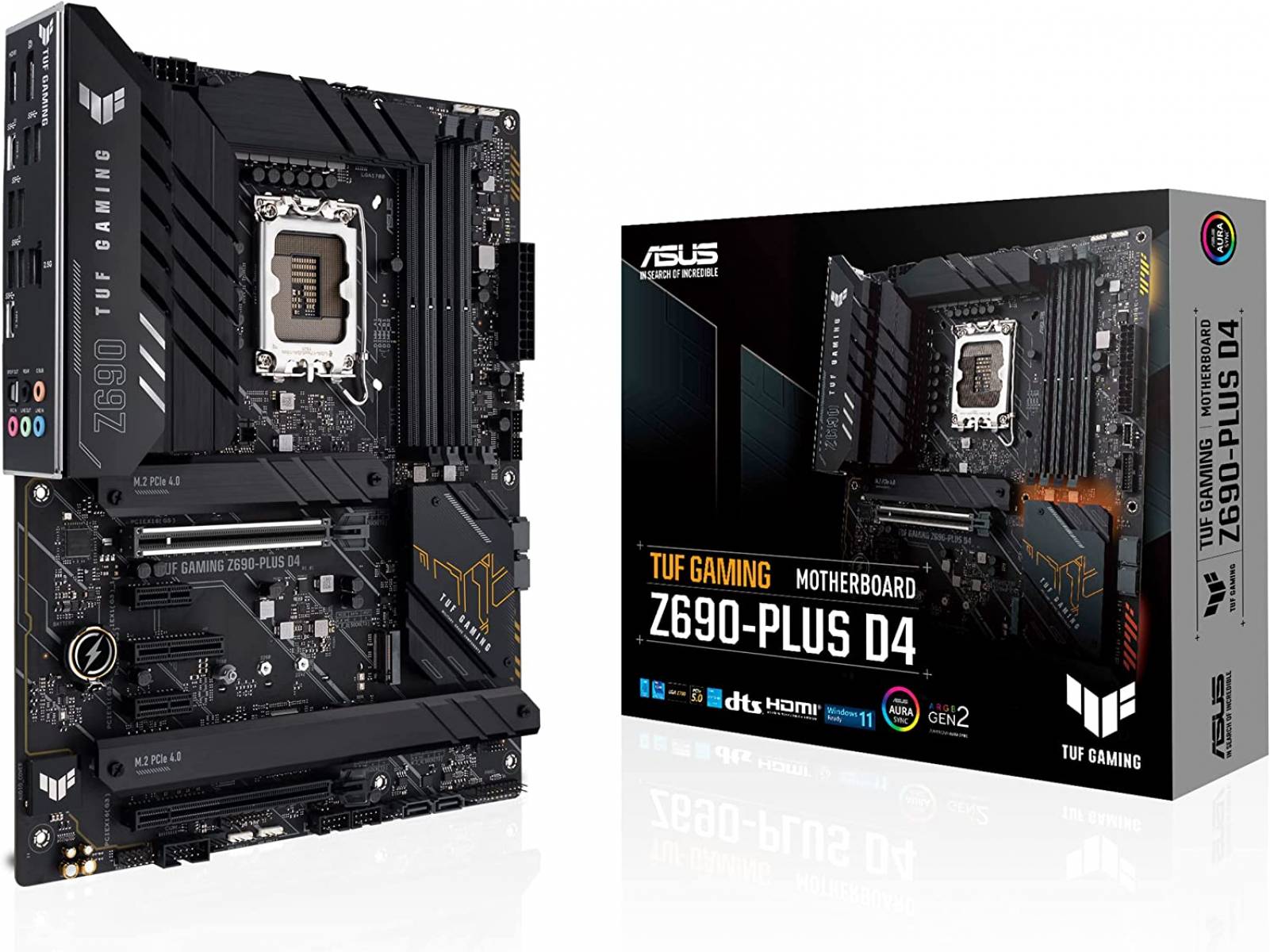 Placa Mãe Asus TUF Gaming Z690-Plus D4 DDR4 LGA1700 12° Geração Placa Mãe Asus TUF Gaming Z690-Plus D4 DDR4 LGA1700 12° Geração - Imagem 1