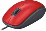 Mouse com fio USB Logitech M110 com Clique Silencioso - Vermelho - Imagem 7