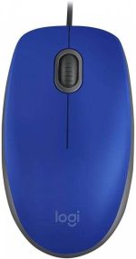 Mouse com fio USB Logitech M110 com Clique Silencioso - Azul - Imagem 5