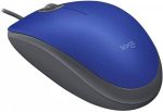 Mouse com fio USB Logitech M110 com Clique Silencioso - Azul - Imagem 4