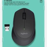 Mouse sem fio Logitech M280 com USB e Pilha Inclusa, Preto