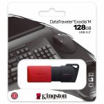 Pen Drive de 128GB Exodia M, USB 3.2 Ger.1 (preto e vermelho). - Imagem 2
