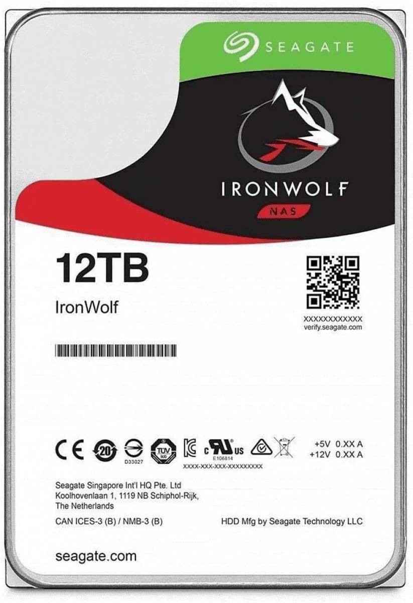 HD Seagate Nas Ironwolf 12TB Sata 3, 7200RPM, 256MB Cache – Net