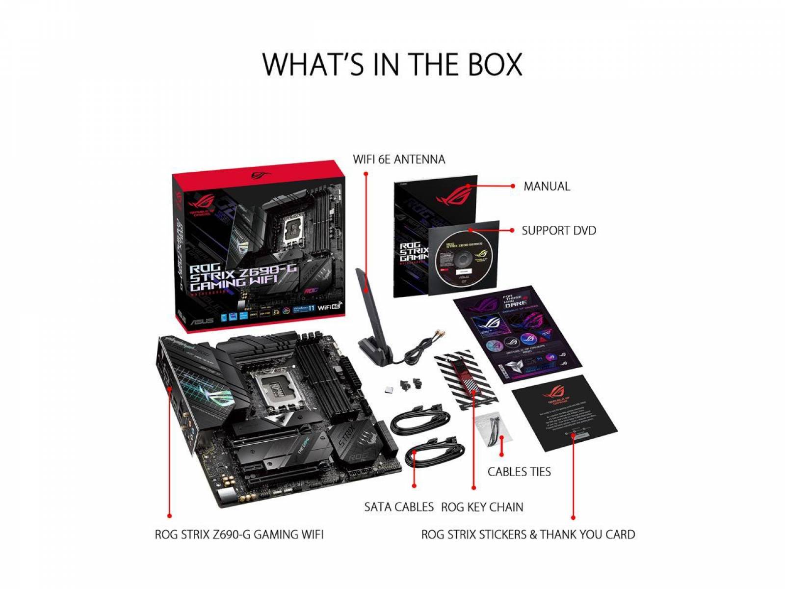 Placa Mãe Asus ROG Strix Z690-G WiFi, Intel LGA 1700, DDR5, RGB
