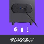 Caixa de som Logitech Bluetooth Z407 para computador - Imagem 6